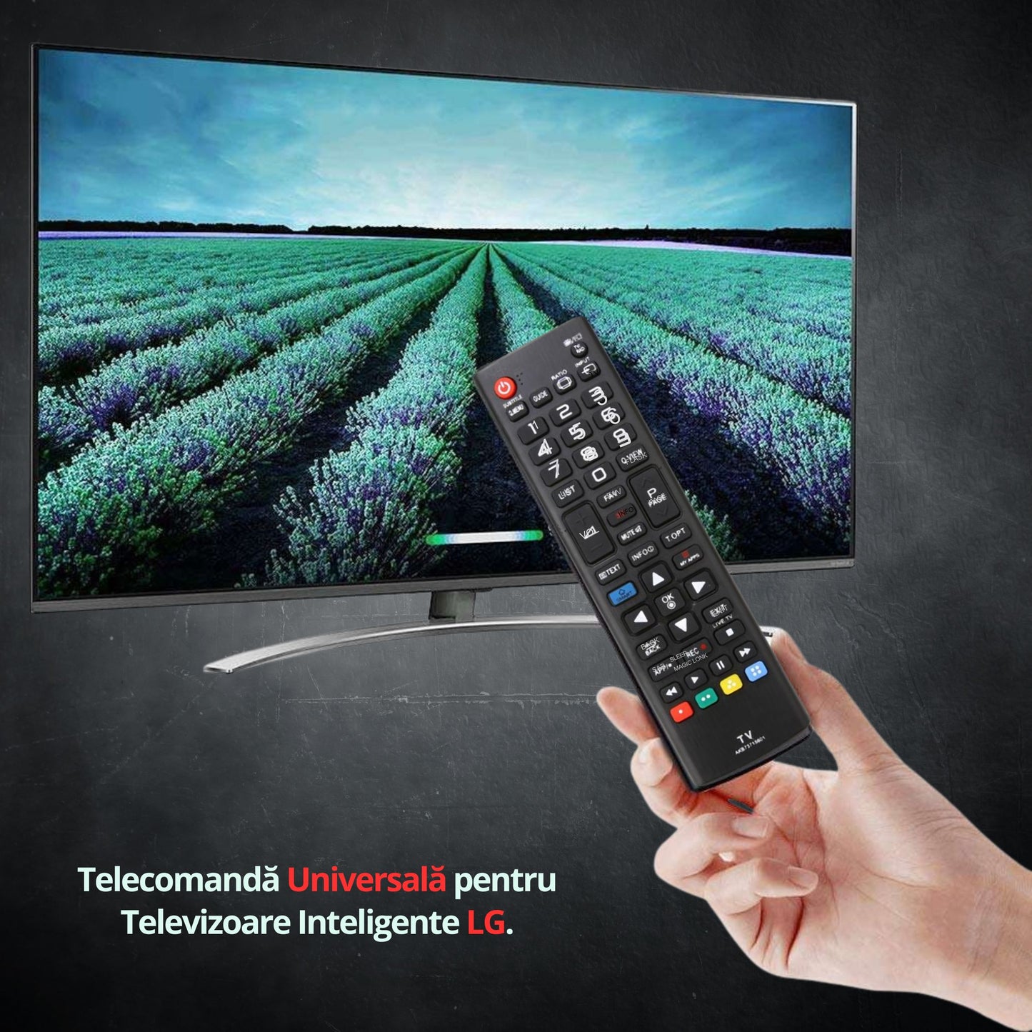 Telecomanda Universala Compatibila LG – Potrivita pentru Majoritatea Televizoarelor LG Smart, LED si LCD