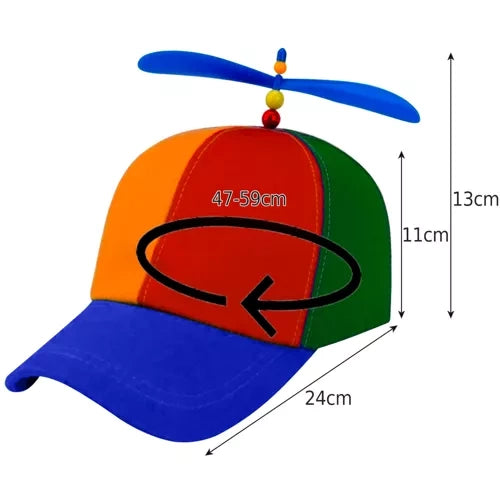 Sapca Copii Multicolora cu Elice, Regbalbila 47-59 cm