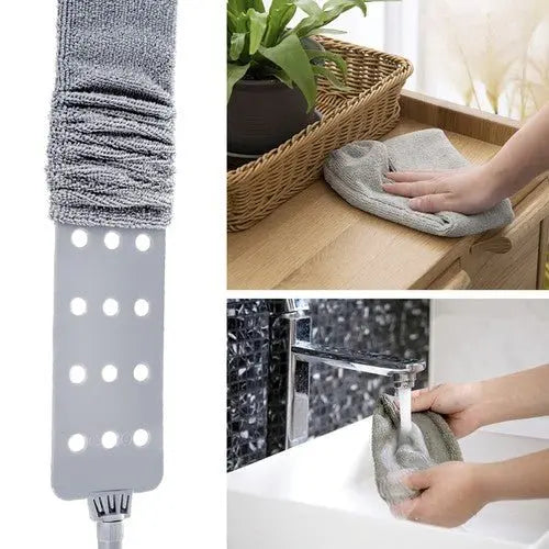 Pamatuf cu Microfibra, Capete Interschimbabile, Telescopic, Maner Extensibil, Pentru Locuri Greu Accesibile - Cumpara24