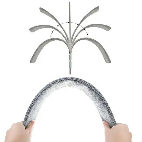 Pamatuf cu Microfibra, Capete Interschimbabile, Telescopic, Maner Extensibil, Pentru Locuri Greu Accesibile - Cumpara24