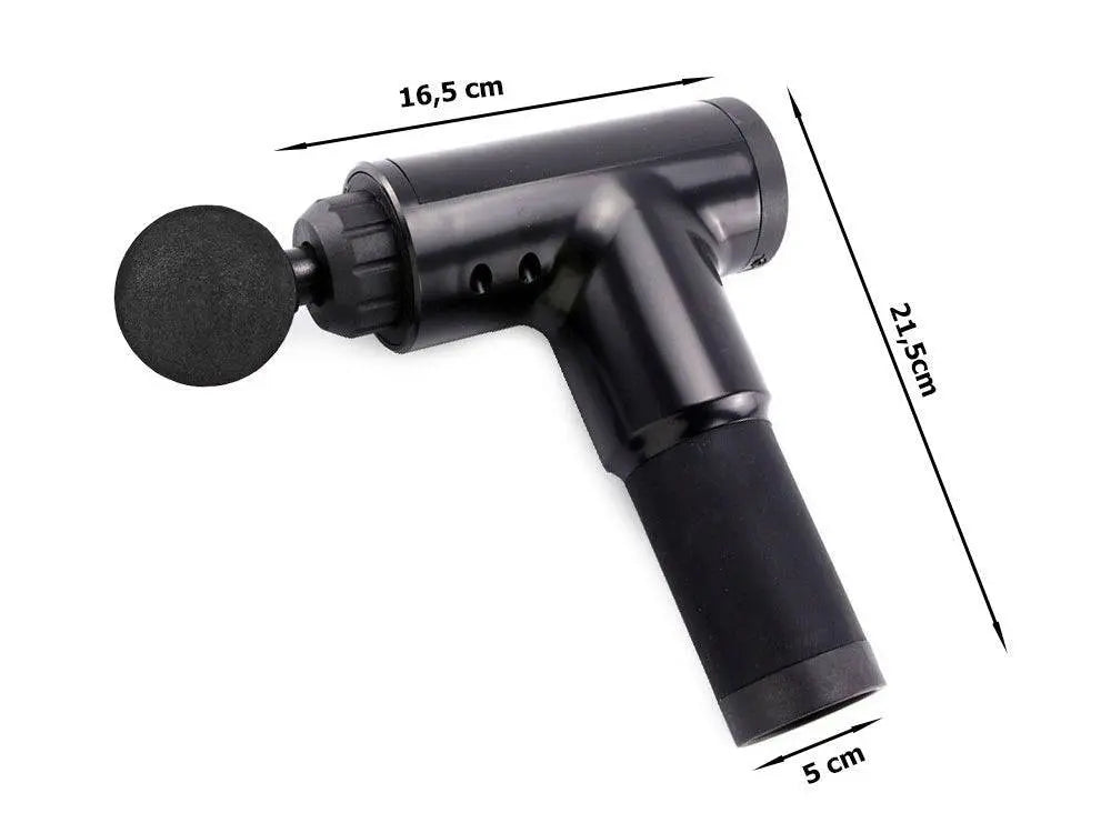 Pistol de Masaj, 4 Capete de Masaj, Anticelulitic, Tonifiere, Relaxare Musculara, NEGRU - Cumpara24