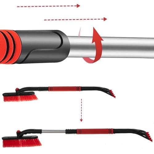Racleta si Perie Telescopica 2 in 1 pentru Gheata/Zapada, Multicolor - Cumpara24