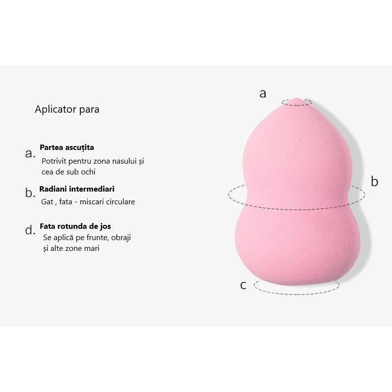 Set 3 Buretei Machiaj Premium Roz - Cumpara24