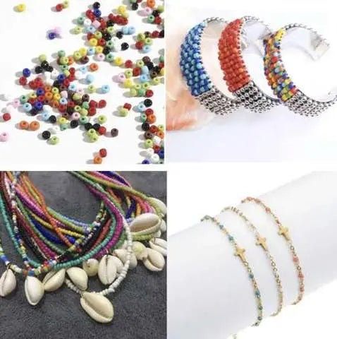 Set Margele si Accesorii pentru Creare Bijuterii/Bratari, 10.000 buc, Multicolor - Cumpara24