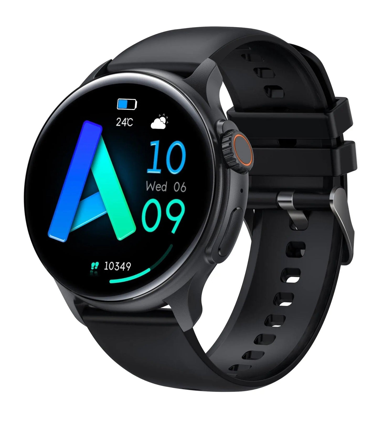 Ceas Smartwatch Unisex, TechGS®, Ecran AMOLED HD de 1.43 inch, Functie Always ON, Rezistenta Inalta, Convorbire prin Bluetooth, Negru - Cumpara24