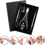 Kit Profesional pentru Unghii cu Probleme, Pentru Maini si Picioare din Otel, 6 Unelte Profesionale + Cutie de Depozitare