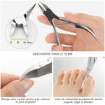 Kit Profesional pentru Unghii cu Probleme, Pentru Maini si Picioare din Otel, 6 Unelte Profesionale + Cutie de Depozitare