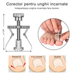 Kit Profesional pentru Unghii cu Probleme, Pentru Maini si Picioare din Otel, 6 Unelte Profesionale + Cutie de Depozitare