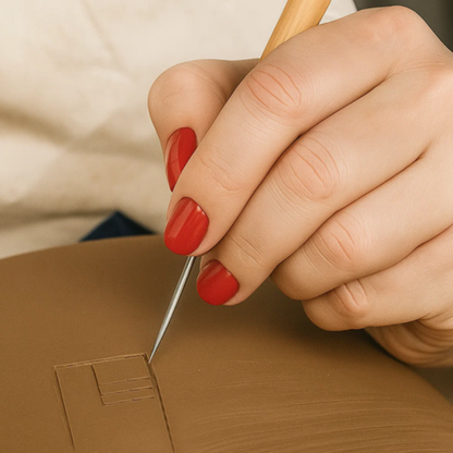 Set Instrumente pentru Modelat si Sculptat in Lut, 40 ustensile, Plastic, Lemn si Otel, Husa Depozitare