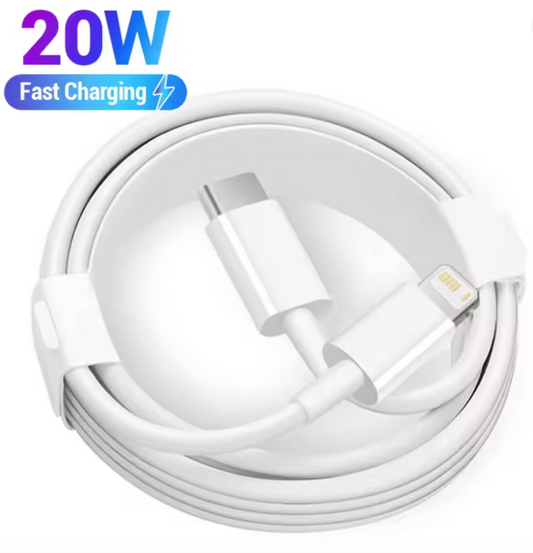 Cablu de Date/Incarcare, USB Tip-C-Lightning, 1 Metru, Alb