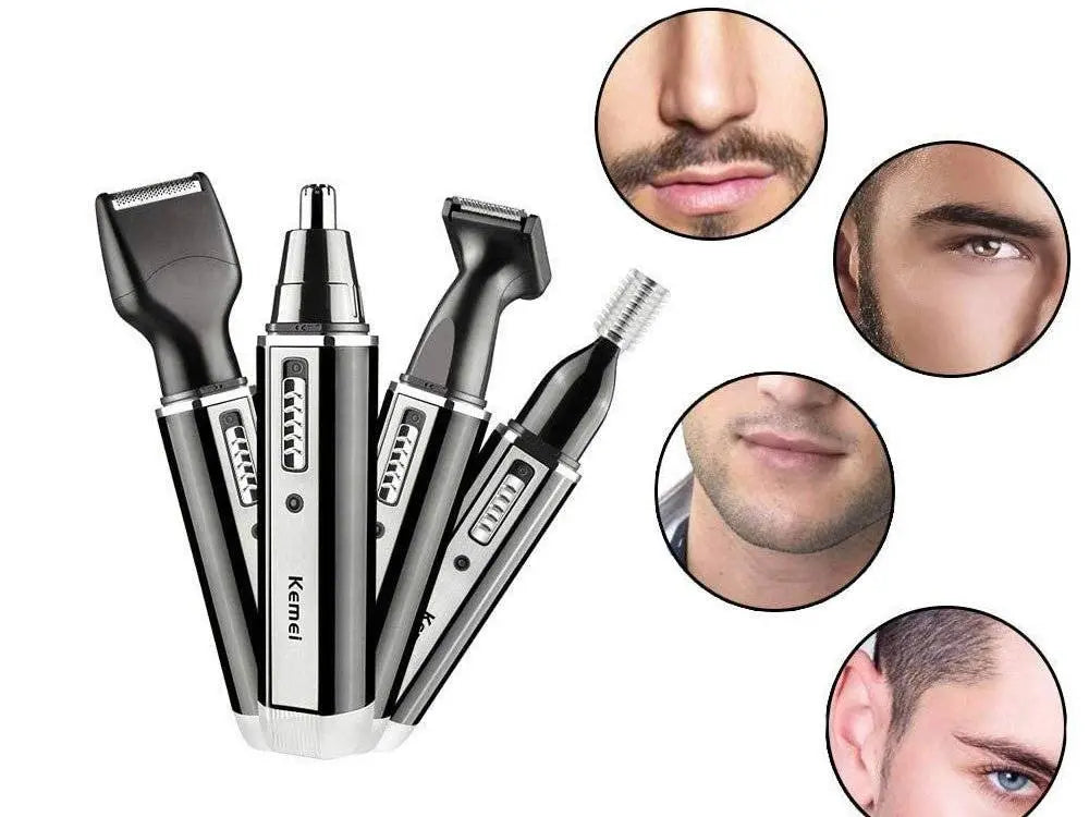 Aparat de Ras/Tuns Fara Fir, 4 in 1, Negru - Cumpara24