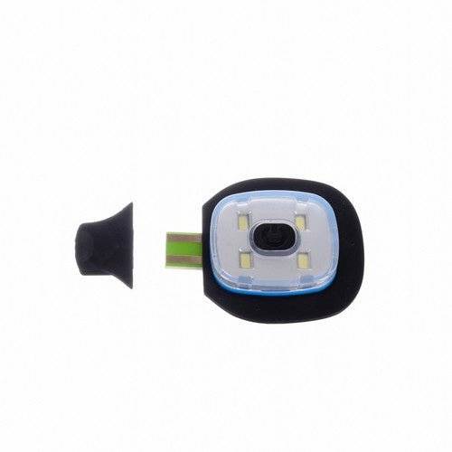 Lanternă LED detașabilă cu port USB pentru încărcare, compatibilă cu fesul negru. Cumpără pe Cumpara24 la RON37.65!