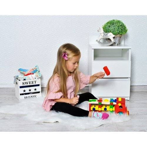 Camion de Lemn cu Suruburi pentru Dezvoltarea Creativitatii si stimularea Imaginatiei + Accesorii - Cumpara24