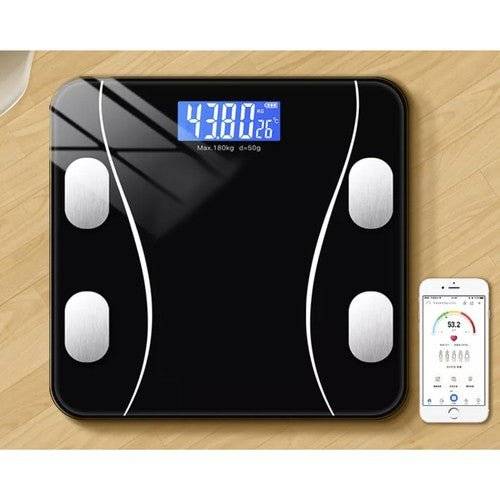 Cantar Profesional Inteligent, Conectivitate Bluetooth, Pentru IMC si Pierderea in Greutate, Negru - Cumpara24