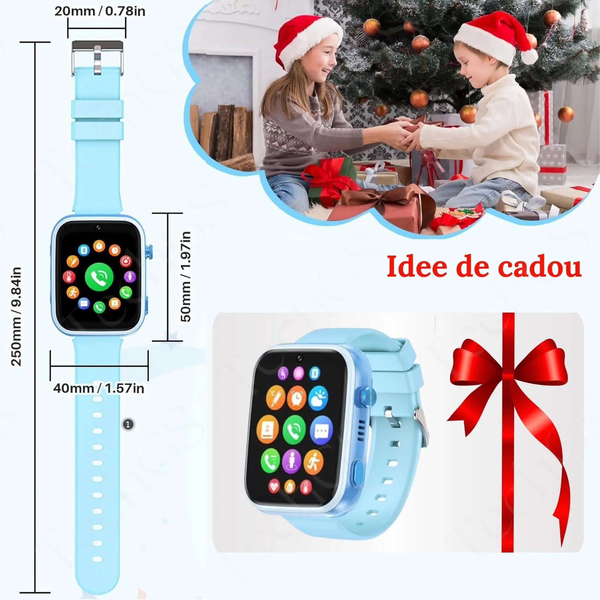 Ceas Smartwatch Copii, KidLife TechGS®, 4G cu GPS, 1.83 inch, Monitorizare Traseu, Buton SOS, Sistem de Operare Android, Camera Foto, 6 - 12 Ani, Player Muzical, Face Unlock, Baterie 700 mAh, Albastru - Cumpara24