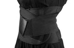 Corset talie fitness XXL, fixare Velcro, ajustabil, oferind suport lombar si modelare eficienta pentru barbati si femei.