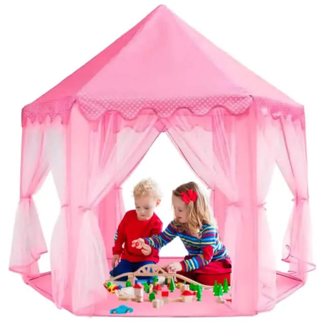 Cort Pink Palace pentru Copii - Perfect pentru Joaca Acasa si in Gradina, 140 H / 135 L, Roz - Cumpara24