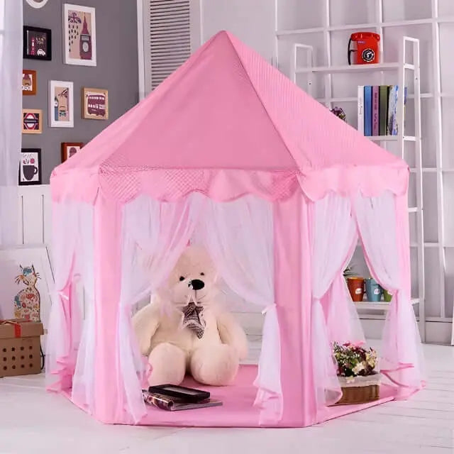 Cort Pink Palace pentru Copii - Perfect pentru Joaca Acasa si in Gradina, 140 H / 135 L, Roz - Cumpara24