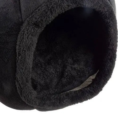 Culcus de Plus pentru Pisici, Culoare Neagra, Umplutura din Bumbac PP, Negru - Cumpara24