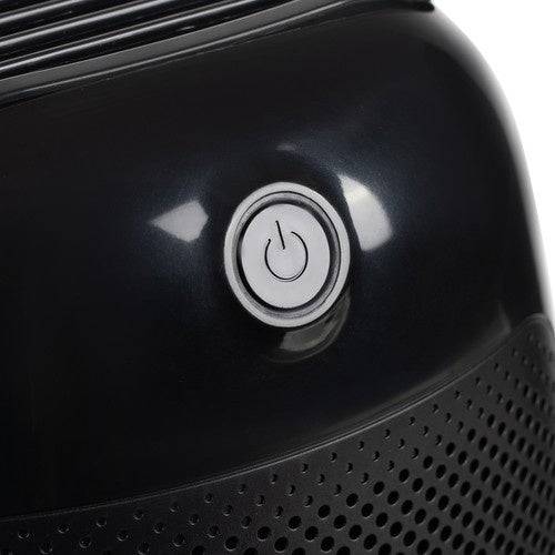 Buton de pornire/oprire al Dezumidificatorului Ruhhy, amplasat ergonomic pentru o utilizare simplă și rapidă.