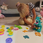 Dinozaur Cu Accesorii: Plastelina, Forme pentru Stimulare Creativitate Copii, Multicolor - Cumpara24