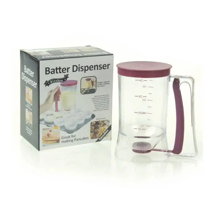 Dispenser de Aluat Pentru Prajituri, din Plastic, Maner cu Arc, 900 ml, Usor de Manipulat si Utilizat, Mov - Cumpara24