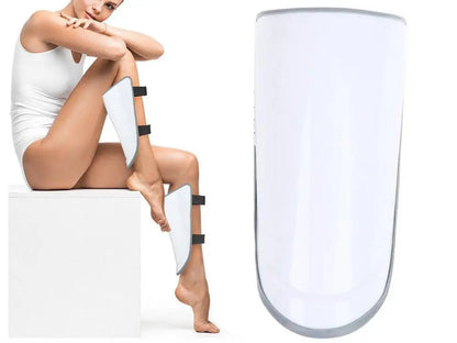 Electrostimulator Pentru Muschii Gambei, Pentru Relaxare/Regenerarea Muschilor, Dureri Articulare, Nevralgie, 5 Moduri de Masaj, 3W, Cablu USB, Alb, 22x13x9 cm - Cumpara24