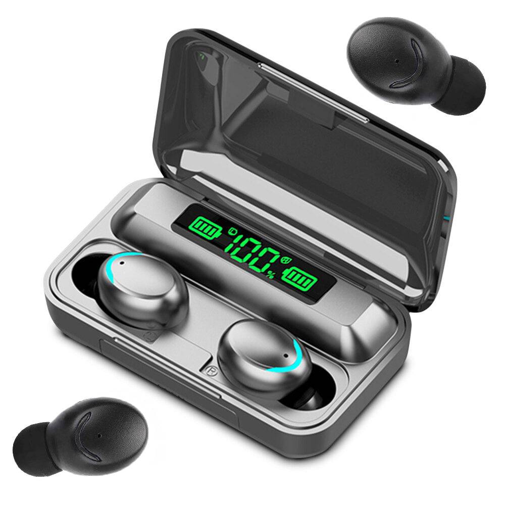 Casti Wireless Bluetooth F9 TWS cu Powerbank, design modern si sunet de inalta calitate, disponibile pe Cumpara24.