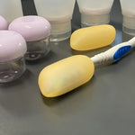 Set Recipiente Cosmetice pentru Calatorii, 10 elemente, Transparent,