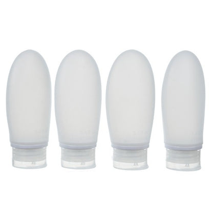 Set Recipiente Cosmetice pentru Calatorii, 10 elemente, Transparent,
