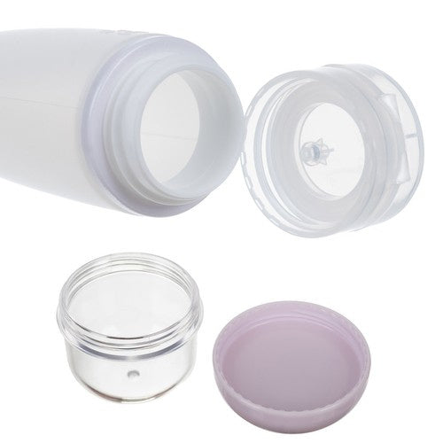Set Recipiente Cosmetice pentru Calatorii, 10 elemente, Transparent,
