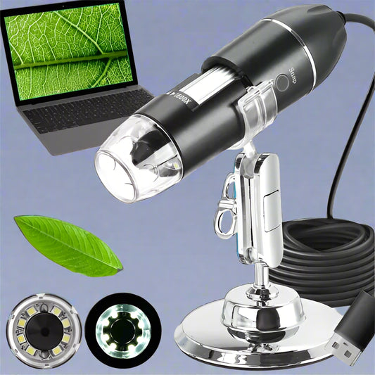 Microscop Digital 1600X, Macro, Full HD 120 mm x 20 mm