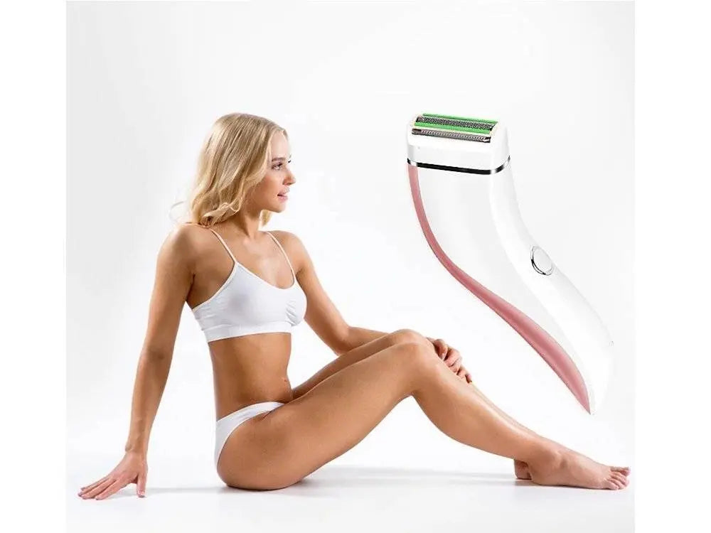 Epilator Pentru Femei, 5W, cu 2 Trepte de Viteza, Alb/Roz - Cumpara24