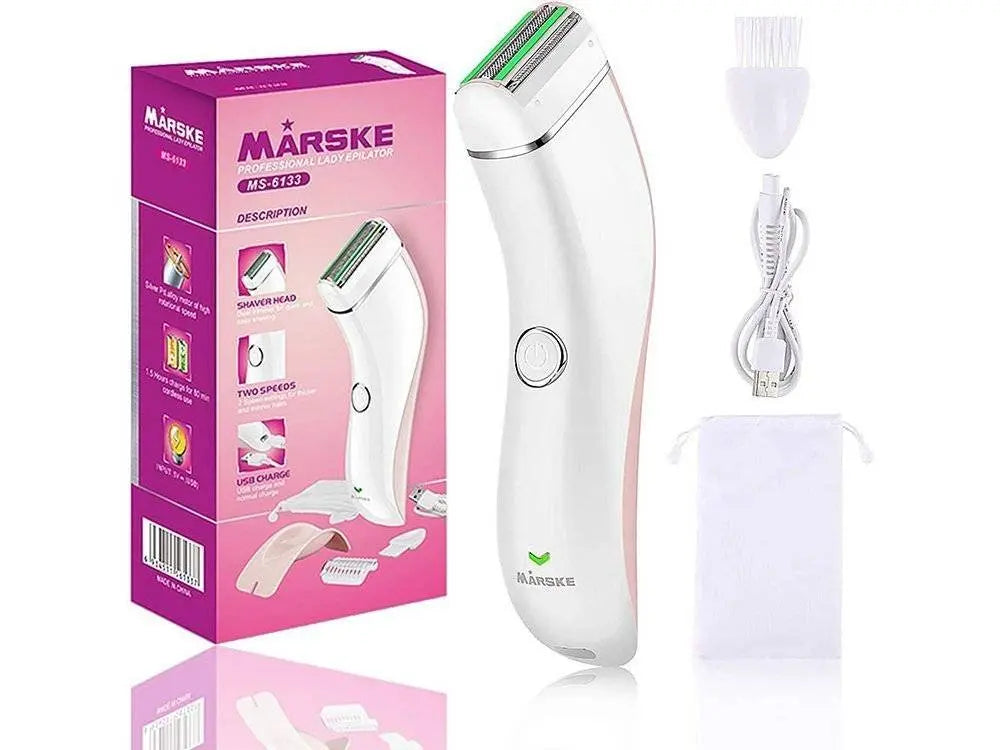 Epilator Pentru Femei, 5W, cu 2 Trepte de Viteza, Alb/Roz - Cumpara24