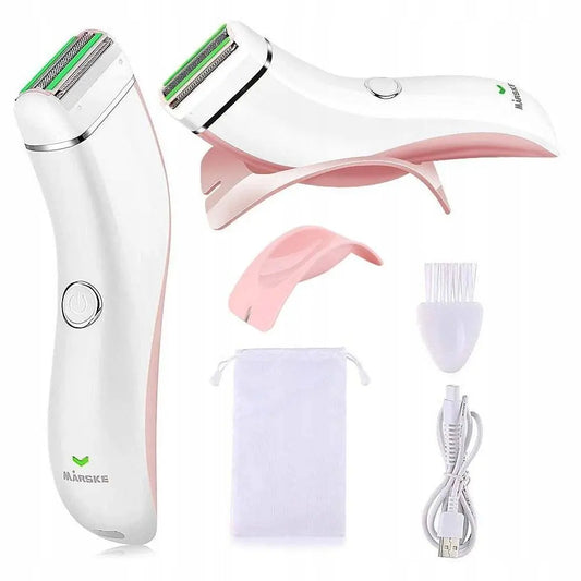 Epilator Pentru Femei, 5W, cu 2 Trepte de Viteza, Alb/Roz - Cumpara24