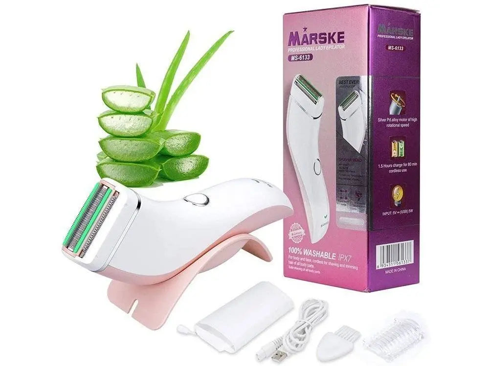 Epilator Pentru Femei, 5W, cu 2 Trepte de Viteza, Alb/Roz - Cumpara24