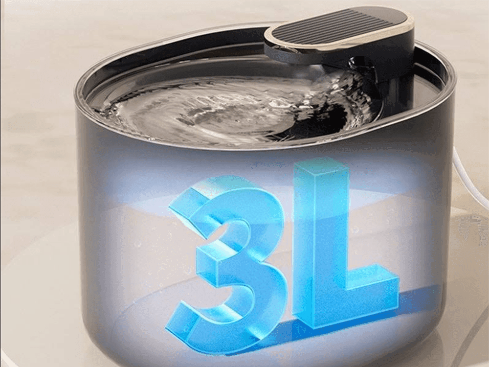 Fantana automata de apa pentru animale cu capacitate de 3L si iluminare LED.