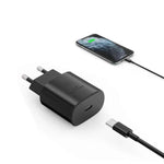 Kit Incarcator Universal 25 W USB-C + Cablu Type-C, Negru