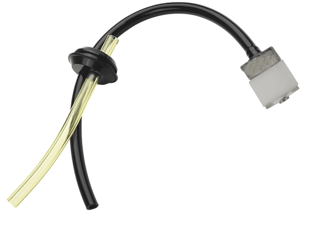 Furtun de combustibil pentru echipamente de gradina, cu filtru de 17 mm. Compatibil cu masini de tuns gazon si motocoase.