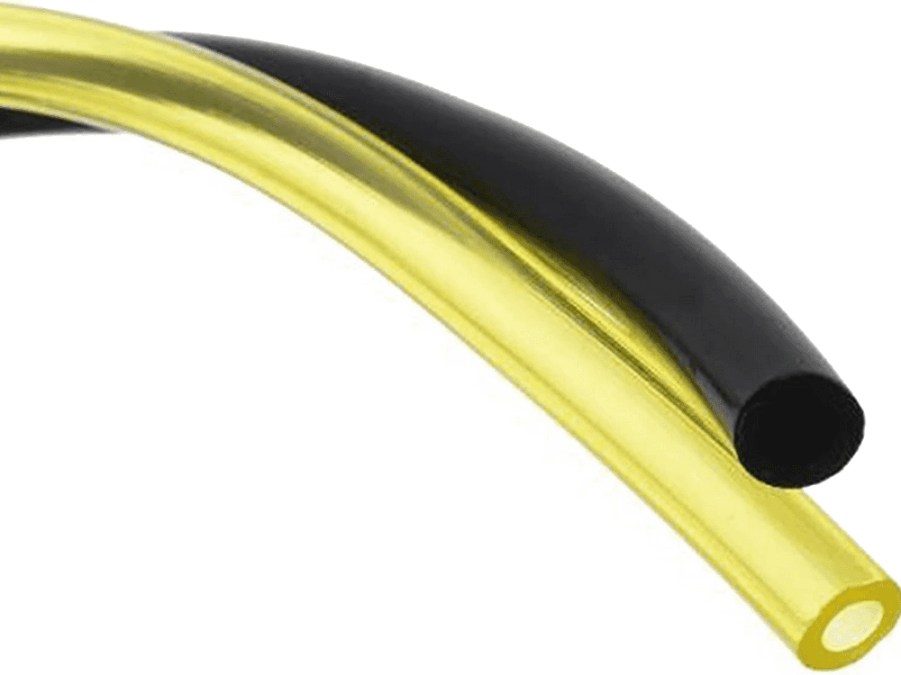 Furtun de combustibil transparent si negru pentru masini de tuns gazon si motocoase. Material rezistent pentru o alimentare sigura.