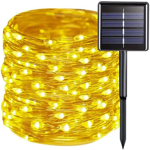 Ghirlanda Solara de 15m, IP44, Incarcare Solara - Cumpara24