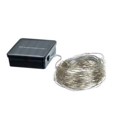 Ghirlanda Solara de 15m, IP44, Incarcare Solara - Cumpara24