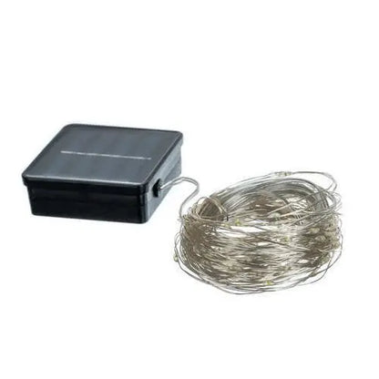 Ghirlanda Solara de 15m, IP44, Incarcare Solara - Cumpara24