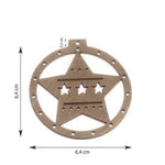 Globuri de Craciun din Lemn Set 10 Bucati - Cumpara24