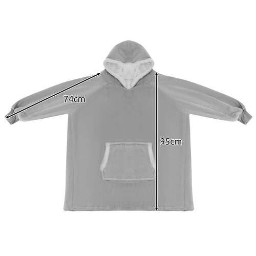 Hanorac Tip Patura XXL, Gri - Cumpara24