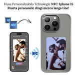 Husa iPhone 15, TechGS®️, Personalizabila prin Tehnologia NFC, Afișaj E - Paper in 3 Culori, Cerneala Inteligentă, Cutie Reciclabila - Cumpara24