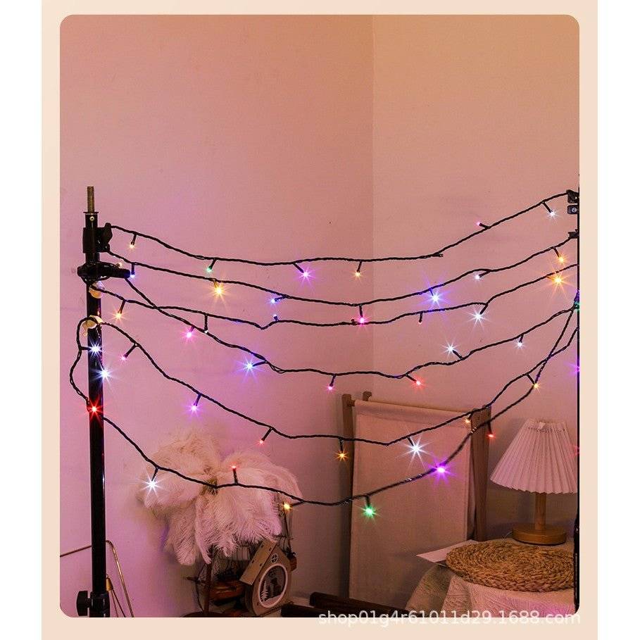 Instalatie de Craciun Liniara, 10 m, 8 Jocuri de Lumini, Controler, Multicolor - Cumpara24