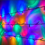 Instalatie de Craciun Liniara, 10 m, 8 Jocuri de Lumini, Controler, Multicolor - Cumpara24