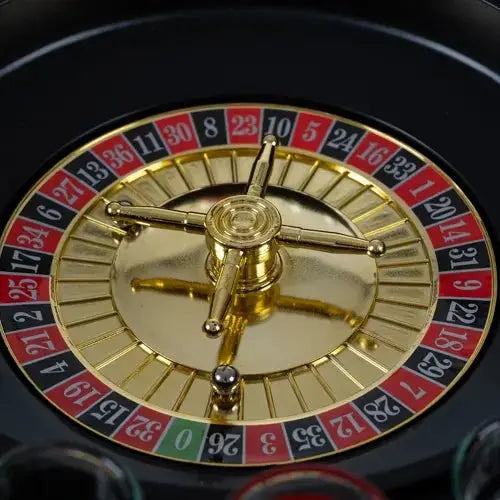 Joc ruleta cu shot - uri, diametru 30 cm, 16 pahare din sticla, capacitate 25 ml - Cumpara24