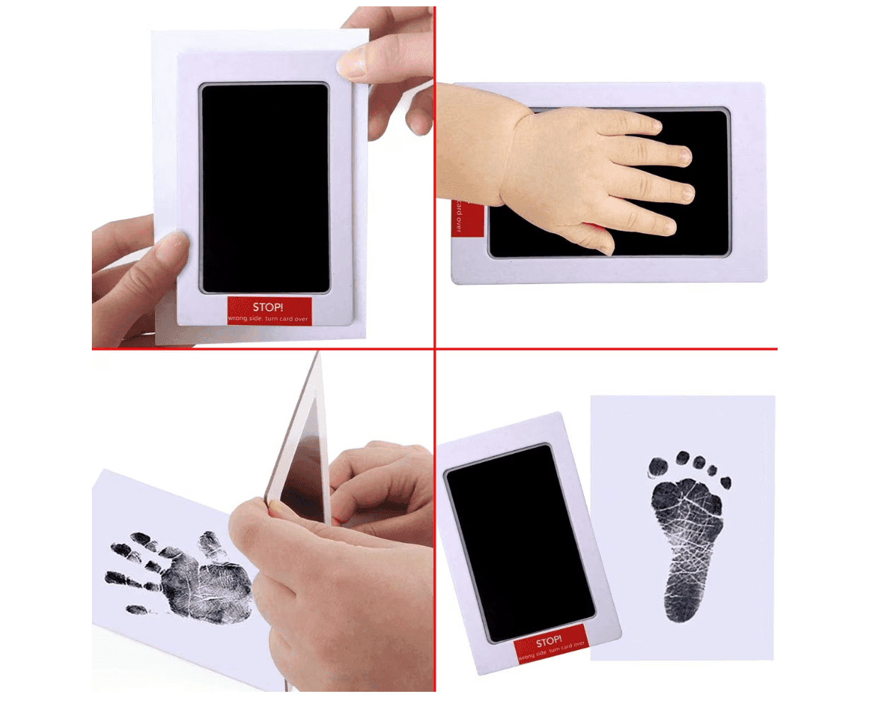 Kit Amprenta cu Tus Non Toxic, 6 x 9.5 cm, Negru Reutilizabil, Calitate Premium - Cumpara24